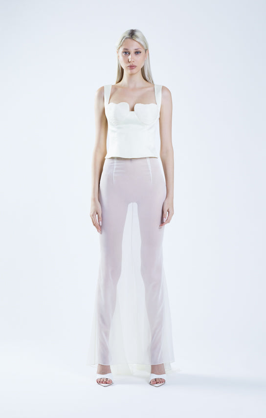 Classic Fishtail Maxi Skirt