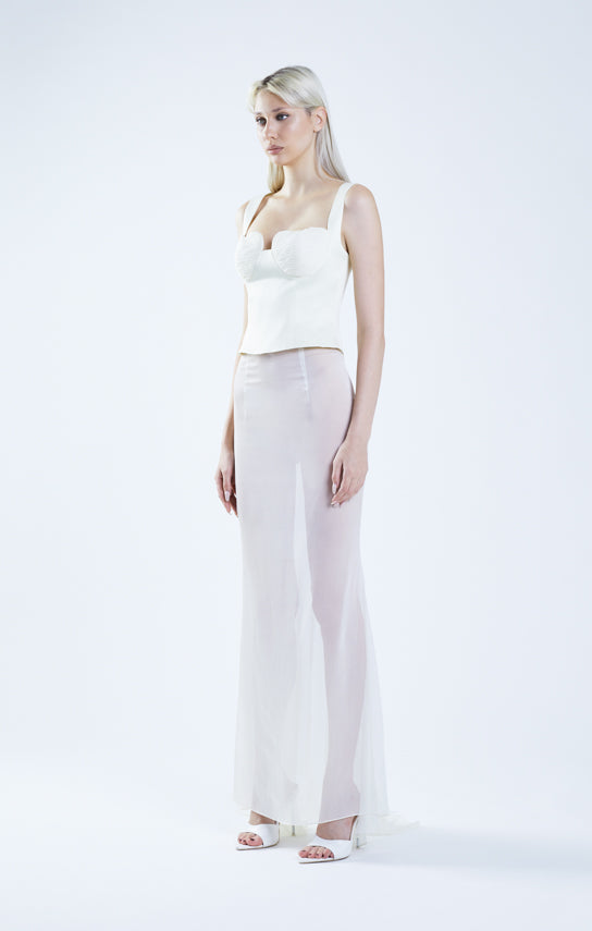 Classic Fishtail Maxi Skirt