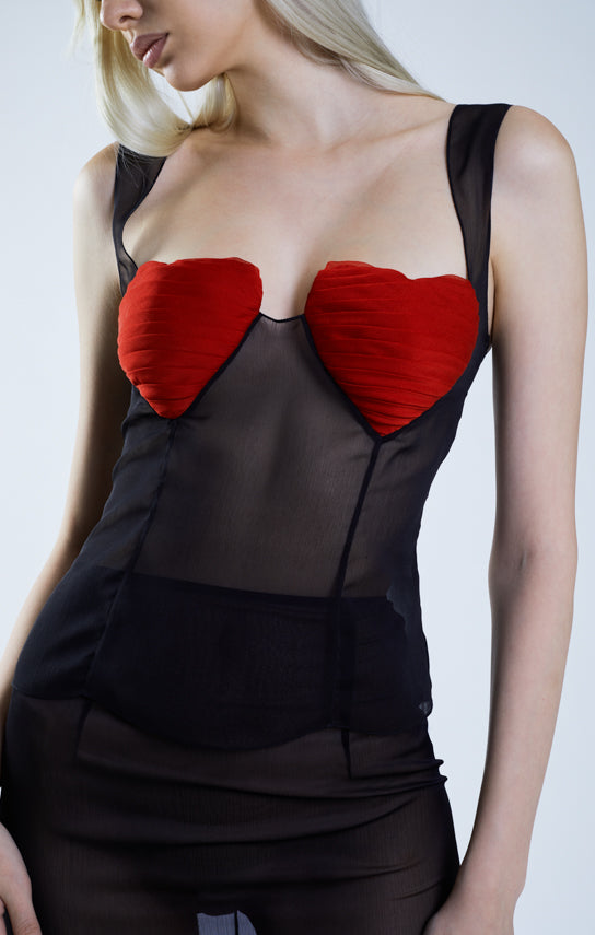Ms. Heart Bustier (Two-Tone)